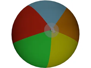 Beach Ball 3D Model preview