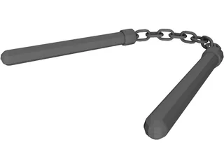 Nun Chucks 3D Model preview