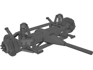 Rear Suspension 3D Model preview