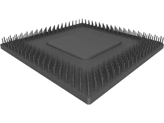 CPU Processor 3D Model preview