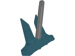 Danforth Anchor 3D Model preview