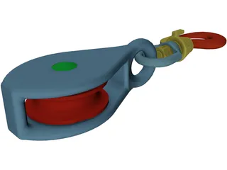 Crane Hook Small 3D Model preview