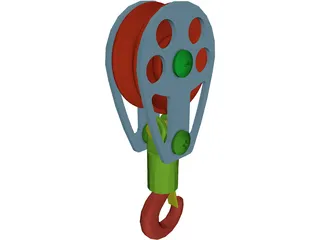 Crane Hook Medium 3D Model preview