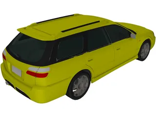 Subaru Legacy Wagon (2001) 3D Model preview