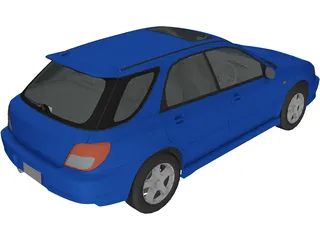 Subaru Impreza WRX Sport Wagon 3D Model preview