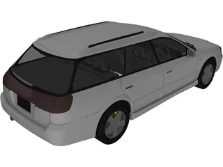 Subaru Legacy (1998) 3D Model preview