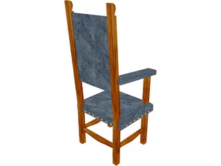 Antique Chair 3D Model preview