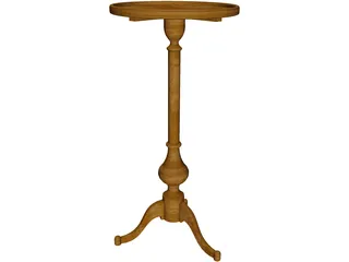 Candle Table 3D Model preview