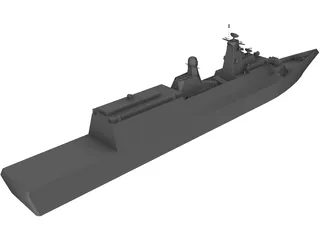 Russian Conceptual Frigate 3D Model preview
