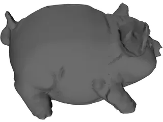 Pig Moneybox 3D Model preview
