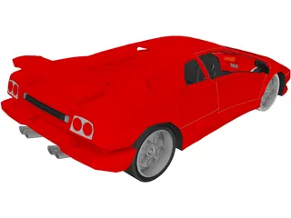 Lamborghini Diablo 3D Model preview