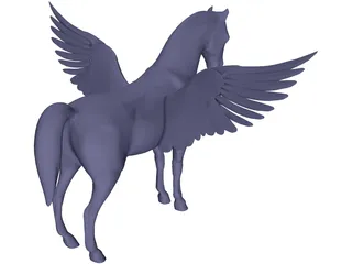 Flying Horse 3D Model preview