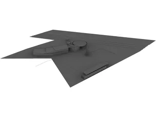 Showroom Structure 3D Model preview