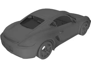 Porsche Cayman S 3D Model preview