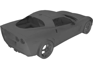 Chevrolet Corvette C6 3D Model preview