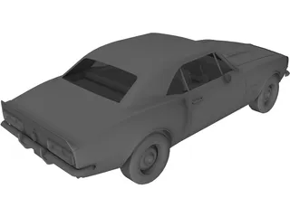 Chevrolet Camaro SS (1969) 3D Model preview