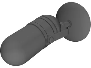 Microphone Announcer 1950 Style 3D Model preview