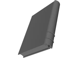 Book Hardcover Closed 3D Model preview