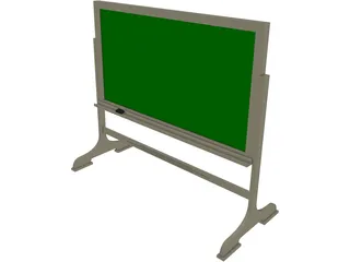 Chalkboard Free-Standing 3D Model preview