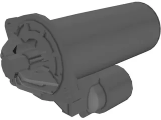 Starter Motor 3D Model preview