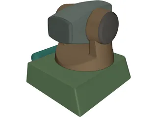 PC WebCam 3D Model preview