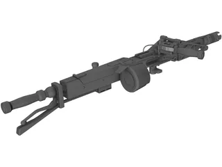 M56 Smart Gun [Aliens] 3D Model preview