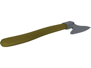 Medieval Axe Handle 3D Model preview