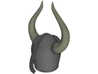 Viking Helmet 3D Model preview