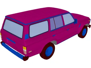 Toyota Land Cruiser 3D Model preview