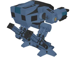 ED-209 Robot [Robocop] 3D Model preview