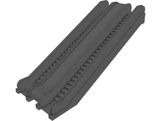 Double Escalator 3D Model preview