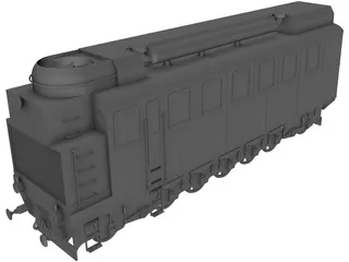 Lomonosov Train 3D Model preview