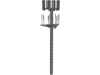 Cell Phone Tower 3D Model preview