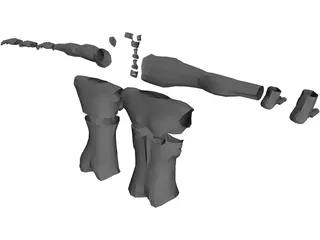 Modular Body Parts 3D Model preview