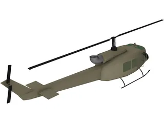 Bell UH-1 Iroquois 3D Model preview