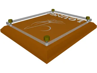 ADA Sign - Woodand Glass 3D Model preview
