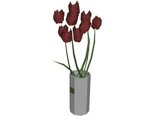 Flowers 3D Model preview