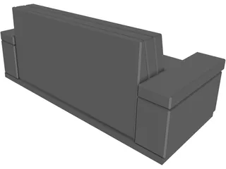 Flop Sofa 3D Model preview