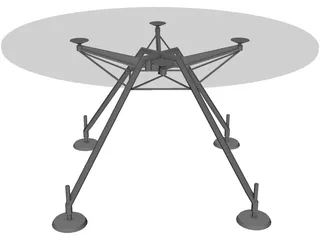 Table Hi-Tech 3D Model preview