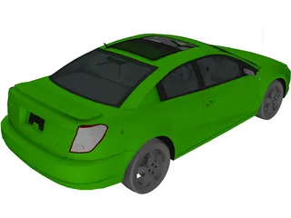 Saturn Ion Quad Coupe (2004) 3D Model preview