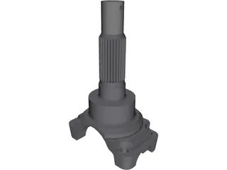 Transmission Yoke - Driveshaft 3D Model preview