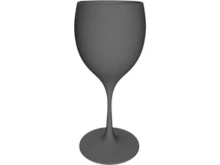 Wine Glass 3D Model preview