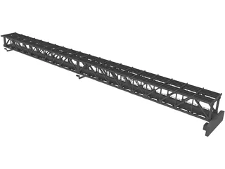 Steel Truss Bridge (1908) 3D Model preview