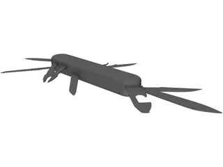 Pocket Knives Multi-Tools 3D Model preview