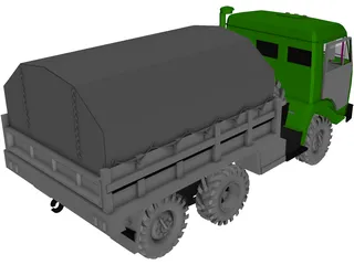 Kamaz 5350 3D Model preview
