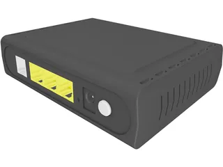 D-Link ADSL Router 3D Model preview