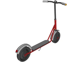 Central Scooter 3D Model preview