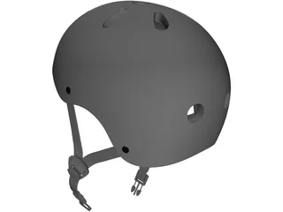 Bike Helmet 3D Model preview