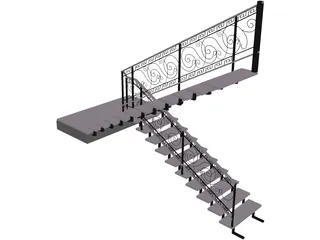 Stair 3D Model preview