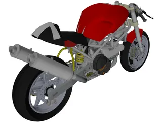 Ducati Monster 3D Model preview
